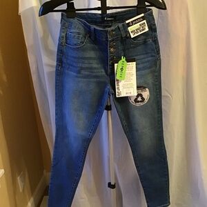 D.jeans, size 4, recycled denim high waist butt lifter skinny.